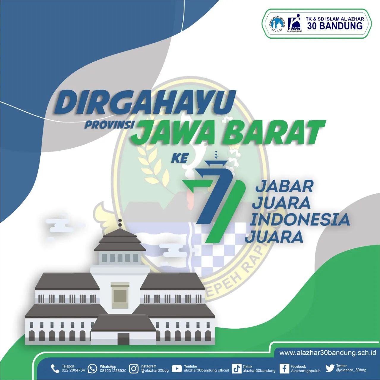 Selamat Ulang Tahun ke-77 untuk Provinsi Jawa Barat